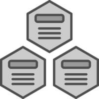 Infographic Elements Line Filled Greyscale Icon Design vector