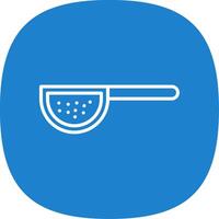 Sieves Line Curve Icon Design vector