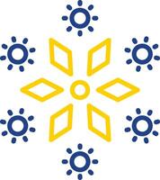 Firework Line Two Colour Icon Design vector