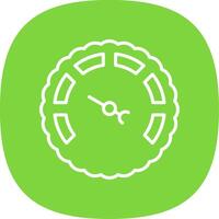 Gauge Line Curve Icon Design vector