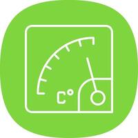 Gauge Line Curve Icon Design vector