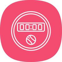Dial Line Curve Icon Design vector