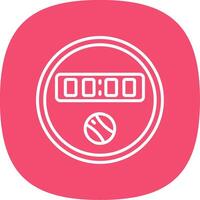 Dial Line Curve Icon Design vector