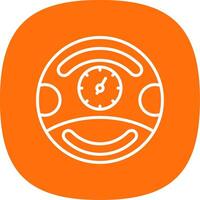 Gauge Line Curve Icon Design vector