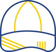 Cap Line Two Colour Icon Design vector