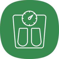 Scales Line Curve Icon Design vector
