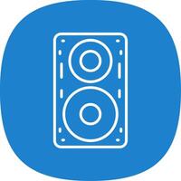 Speaker Line Curve Icon Design vector