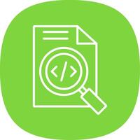 Search Line Curve Icon Design vector