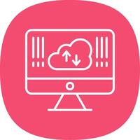 Computing Line Curve Icon Design vector