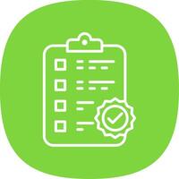 Clipboard Line Curve Icon Design vector