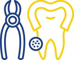 Nippers Line Two Colour Icon Design vector