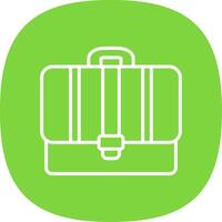 Portfolio Line Curve Icon Design vector