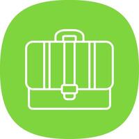 Portfolio Line Curve Icon Design vector