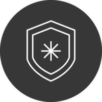 Secure Analytics Line Inverted Icon Design vector