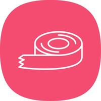 Tape Line Curve Icon Design vector