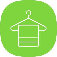 Hanger Line Curve Icon Design vector