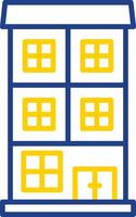 Appartment Line Two Colour Icon Design vector