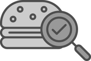 Fast Food Line Filled Greyscale Icon Design vector