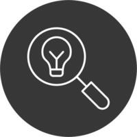 Fresh Idea Line Inverted Icon Design vector