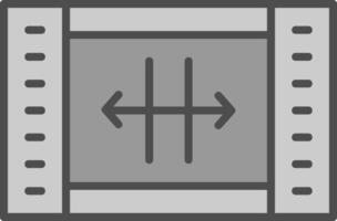 Resize Line Filled Greyscale Icon Design vector