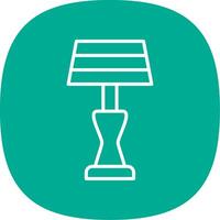 Lamp Line Curve Icon Design vector