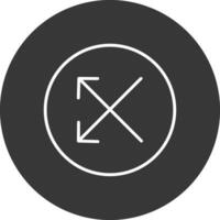Split Line Inverted Icon Design vector