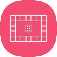 Board Games Line Curve Icon Design vector