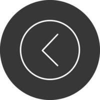Chevron Line Inverted Icon Design vector
