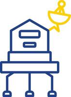 Lander Line Two Colour Icon Design vector