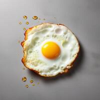 dos frito huevos para sano desayuno blanco antecedentes foto