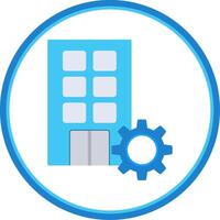 Firm Flat Circle Icon vector