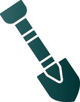 Shovel Glyph Gradient Icon vector