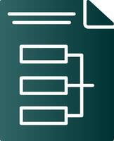 Infographic Glyph Gradient Icon vector