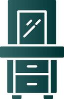Dresser Glyph Gradient Icon vector