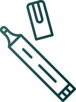 Pen Line Gradient Icon vector
