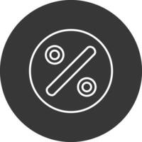 Divide Line Inverted Icon Design vector