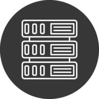 Switch Line Inverted Icon Design vector