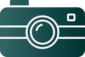 Camera Glyph Gradient Icon vector