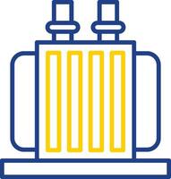 Transformer Line Two Colour Icon Design vector