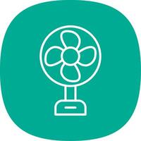 Fan Line Curve Icon Design vector