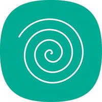 Spin Drum Line Curve Icon Design vector