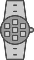 Apps Line Filled Greyscale Icon Design vector