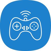 Controller Line Curve Icon Design vector