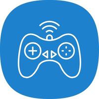 Controller Line Curve Icon Design vector