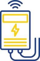 Power Meter Line Two Colour Icon Design vector