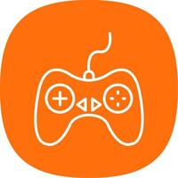 Controller Line Curve Icon Design vector