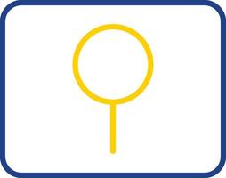 Key Hole Line Two Colour Icon Design vector