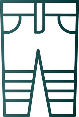 Jeans Line Gradient Icon