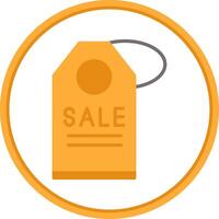 Sale Flat Circle Icon vector