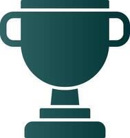 Trophy Glyph Gradient Icon vector